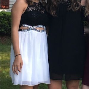 Black & white Semi Dress